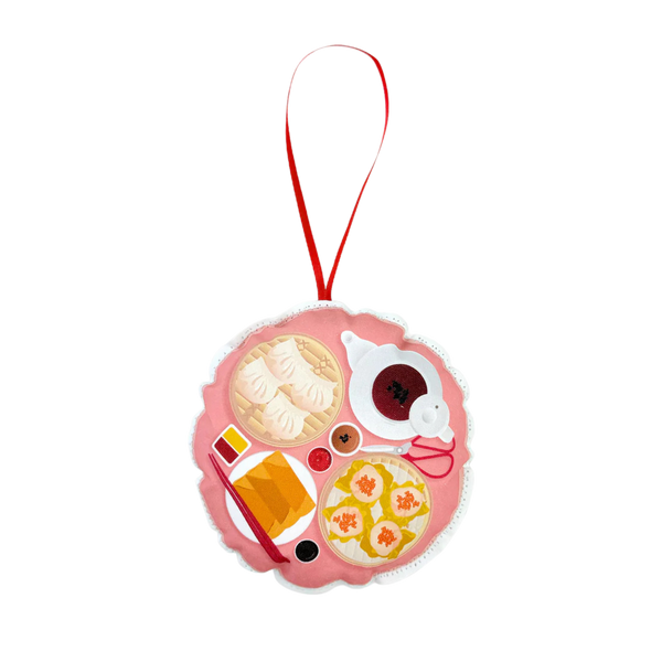 Dim sum fabric ornament