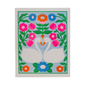 Wedding Swans Risograph Greeting Card