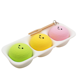 Mochi Ice Cream Fidget Clicker Keychain