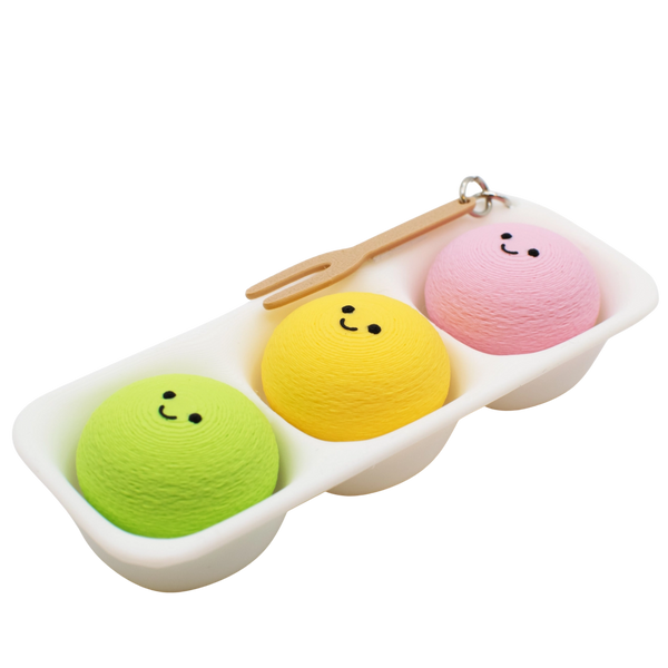 Mochi Ice Cream Fidget Clicker Keychain