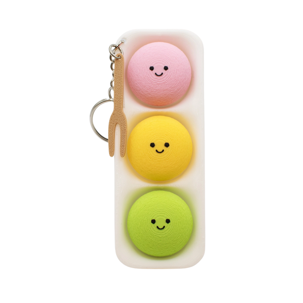 Mochi Ice Cream Fidget Clicker Keychain
