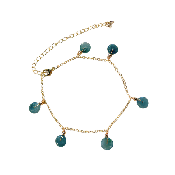 Water Green Jade Donut Bracelet