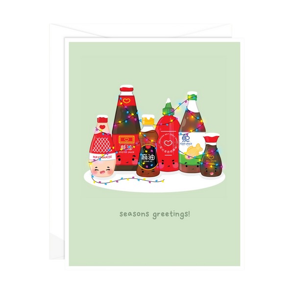 Seasons Greetings Christmas Card