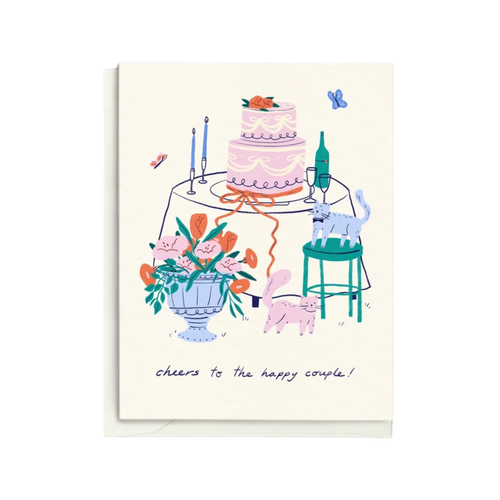 "Cheers to the Happy Couple!" Greeting Card