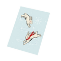 Winter Rabbits Greeting Card