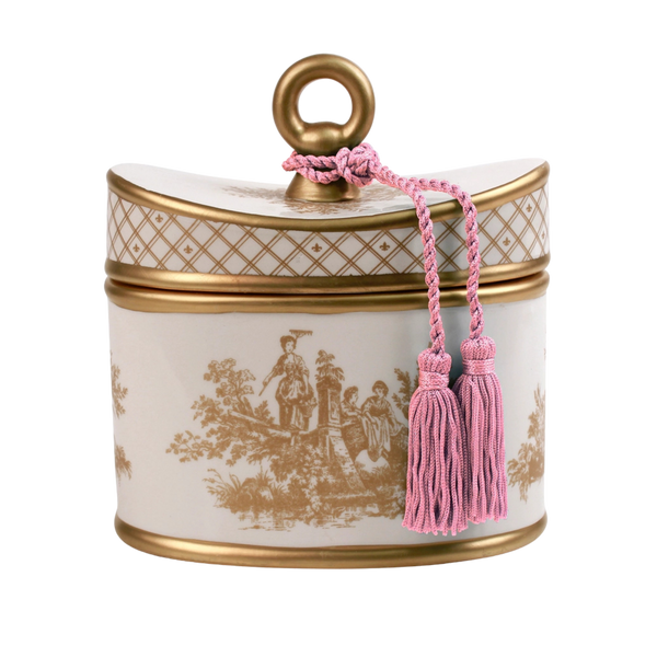 L'ambre Classic Toile Two Wick Candle