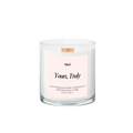 Yours Truly Wooden Wick Candle