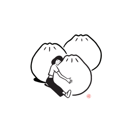 Dumpling Hug Print