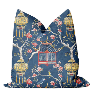 Chinoiserie Lanterns Pillow Cover