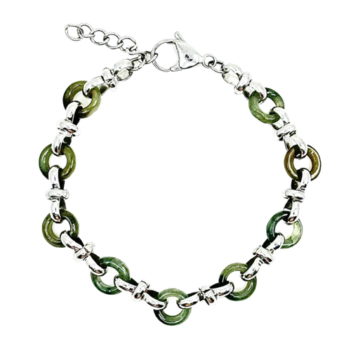Jade Chainmail Bracelet