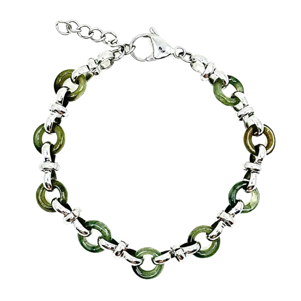 Jade Chainmail Bracelet