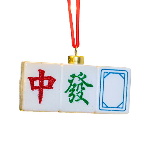 Glass Mahjong Tiles Ornament