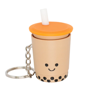 Chewy Bubble Tea Fidget Clicker Keychain