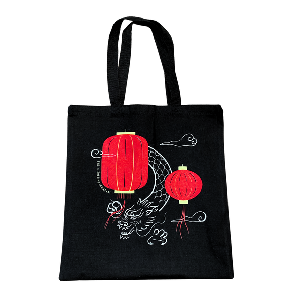 FHC x Justine Crawfart Dragon and Lantern Tote Bag