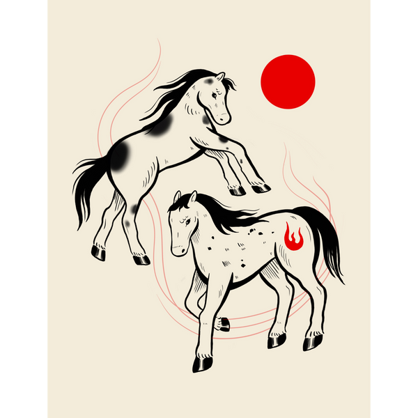 Year of the Fire Horse Print