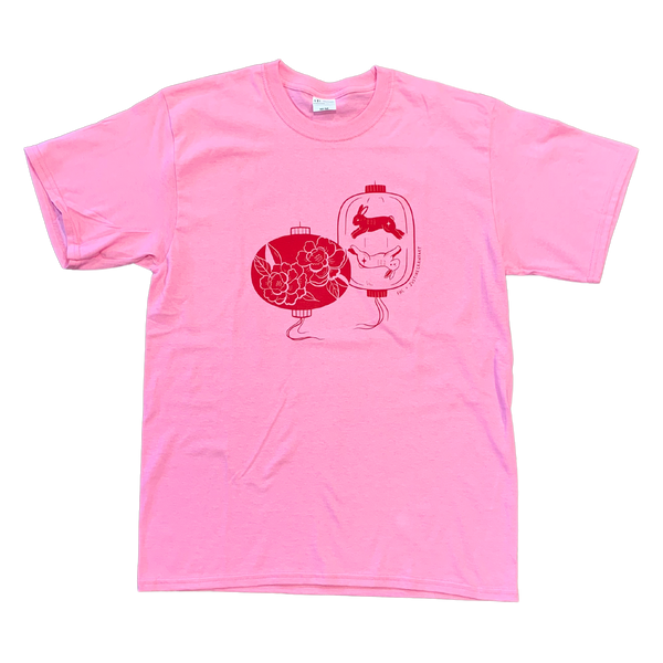FHC x Justine Crawfart Pink Bunny Lantern T-shirt