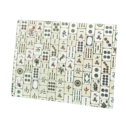 Fête Chinoise Mahjong Art Greeting Card