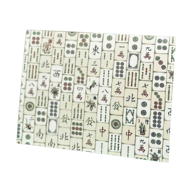 Fête Chinoise Mahjong Art Greeting Card