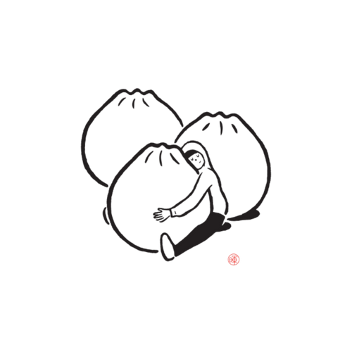 Dumpling Hug Print