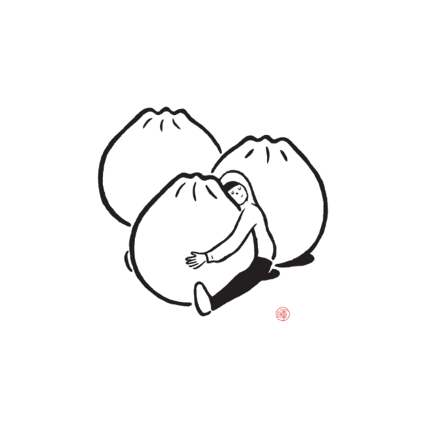 Dumpling Hug Print