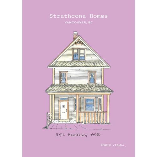Fred John Strathcona Homes Colourful Greeting Cards