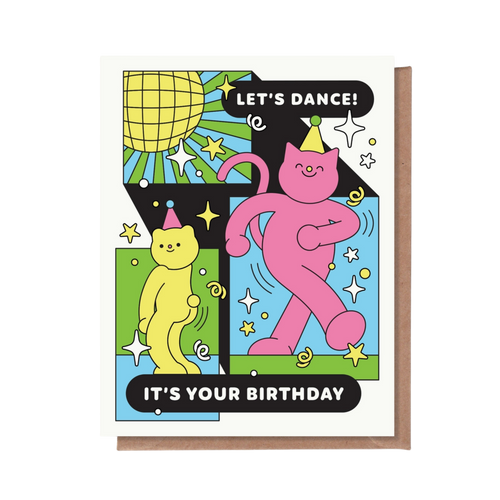 Let's Dance It's Your Birthday Greeting Card