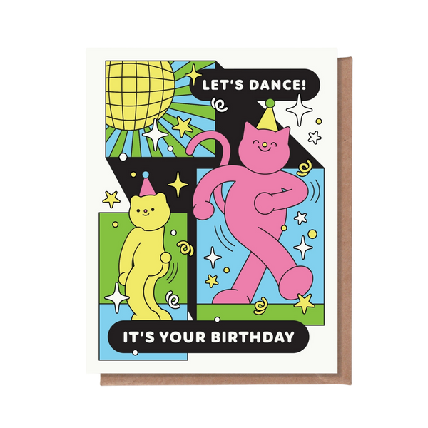 Let's Dance It's Your Birthday Greeting Card
