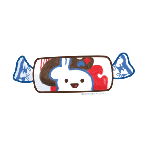 White Rabbit Candy Sticker