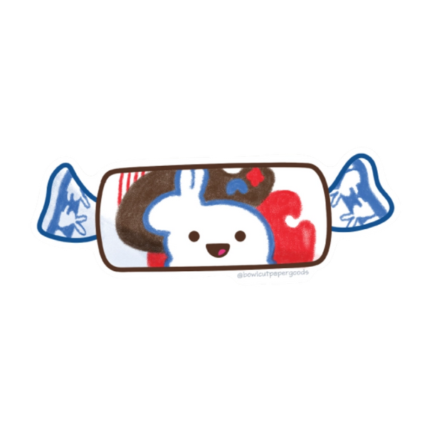 White Rabbit Candy Sticker