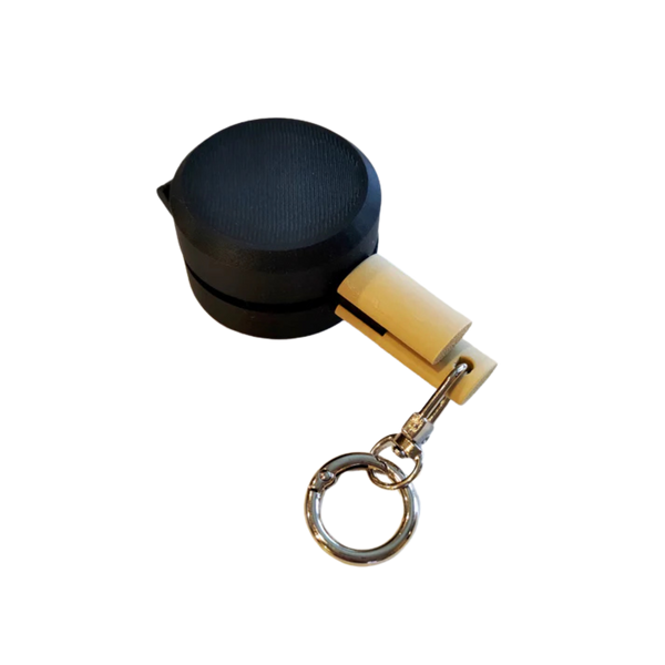 Egg Waffle Iron Clicker Keychain