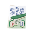 Wishing You All the Luck Mahjong Greeting Card