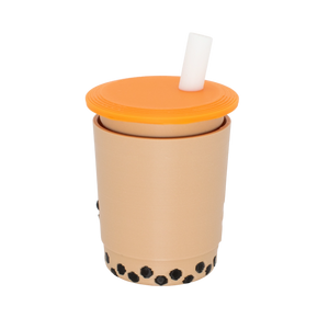 Chewy Bubble Tea Fidget Clicker Keychain
