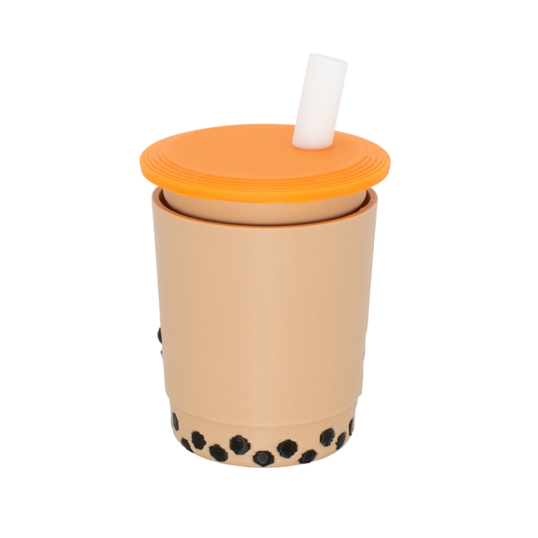 Chewy Bubble Tea Fidget Clicker Keychain