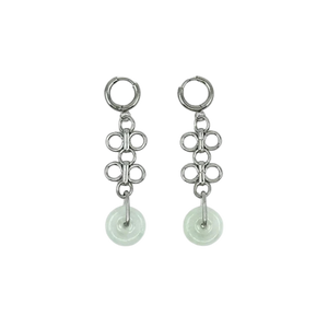 Jade Chinese Knot Earrings