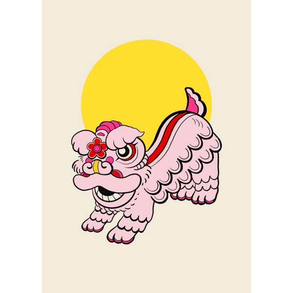 Lion Dance Print