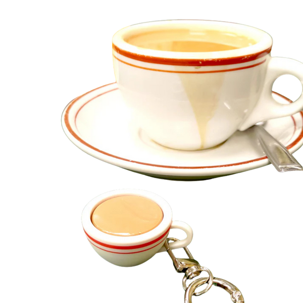 Hong Kong Style Milk Tea Clicker Keychain