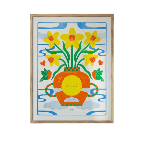 New Beginnings Risograph Art Print