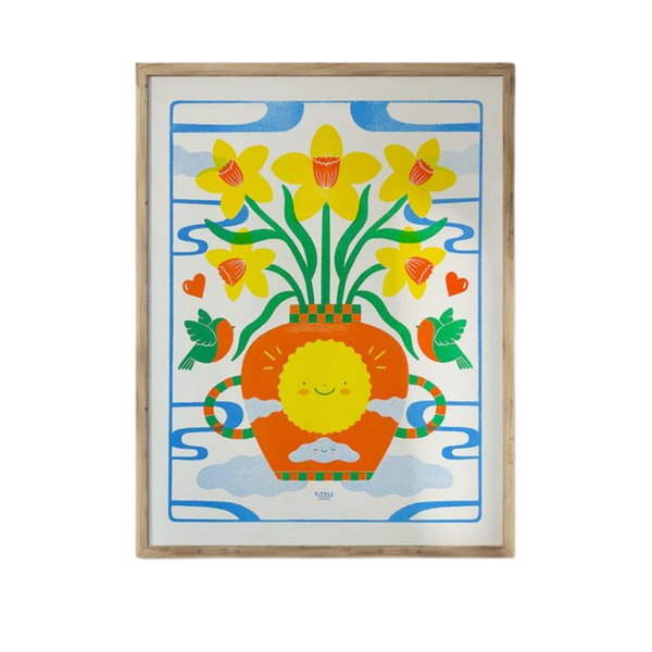 New Beginnings Risograph Art Print