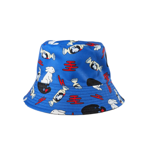 White Rabbit Reversible Bucket Hat