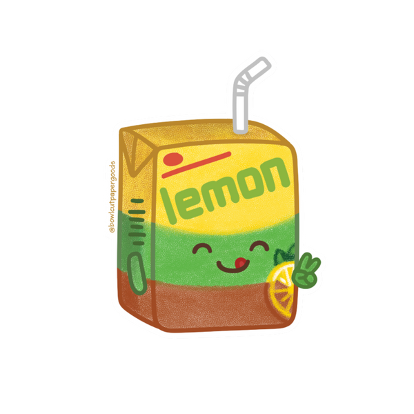 Happy Lemon Tea Sticker