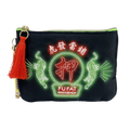 Embroidered Pouch with Chain