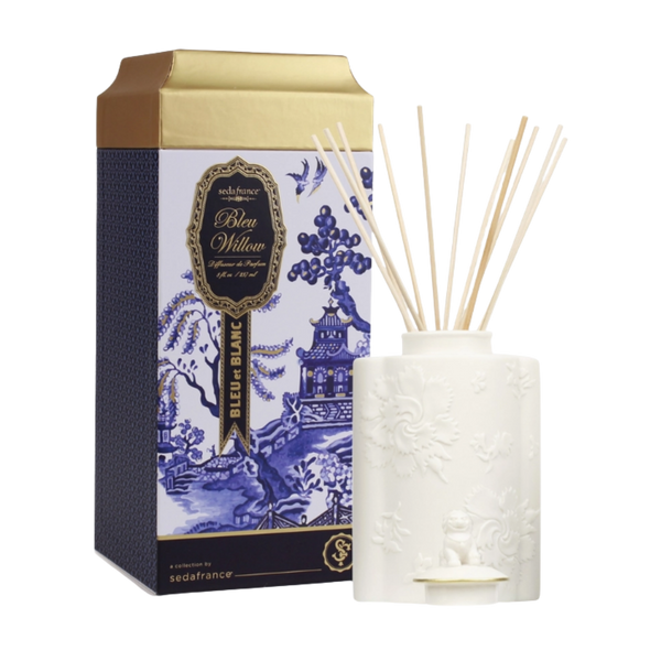 Bleu Willow Bleu Et Blanc Diffuseur