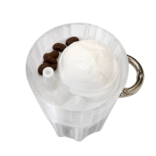 Red Bean Ice Clicker Keychain
