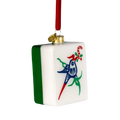 Glass Festive Mahjong Ornament