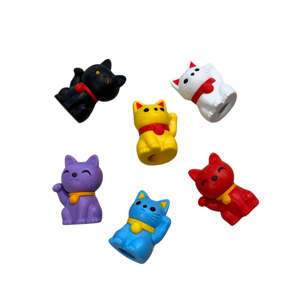 Assorted Lucky Cat Erasers