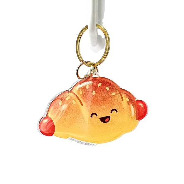 Sausage Bun Acrylic Keychain