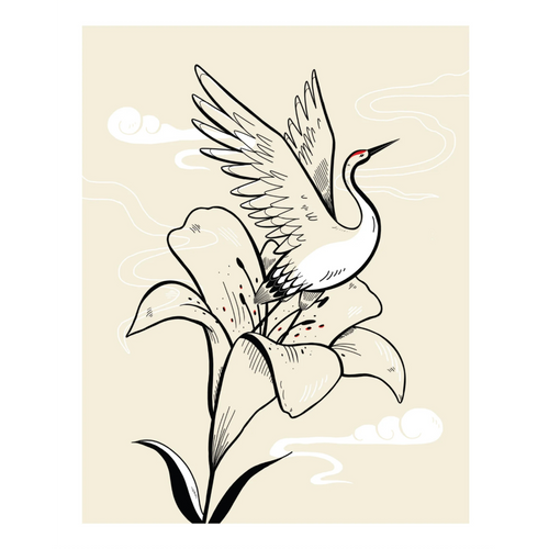 Lily Crane Print