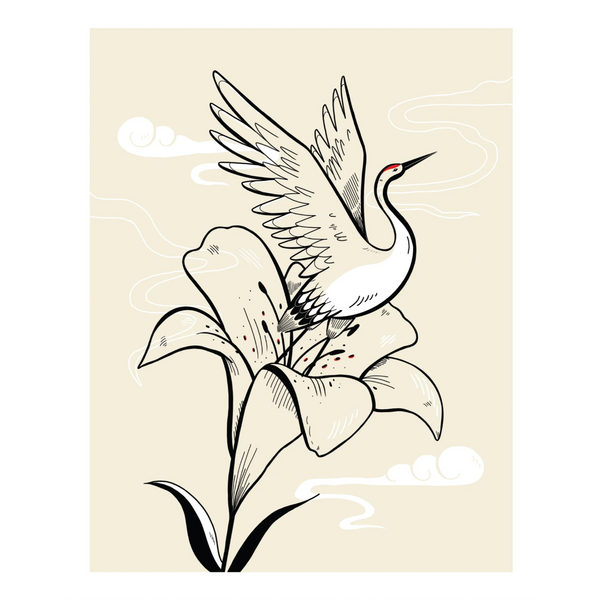 Lily Crane Print