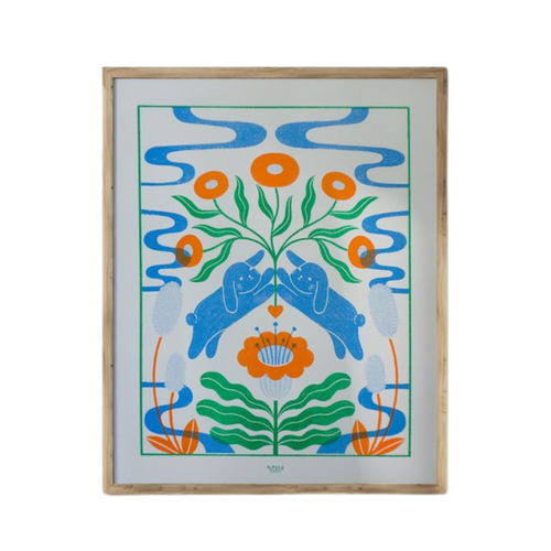 Growing Together Risograph Art Print
