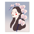 Orchid Woman Print